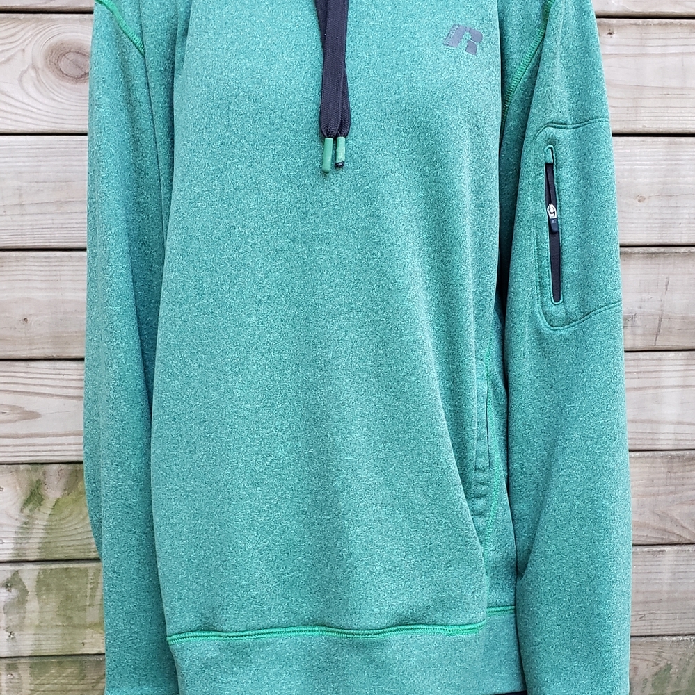 Russell Green Hoodie Size Medium - Picture 2 of 9
